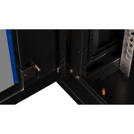 Шкаф 19" телекоммуникационный настенный, 12U 635x600х450 мм, дверь стекло, черный